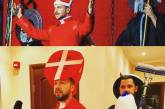 Бородатый пародист из России копирует наряды знаменитостей, используя всё, что оказалось под рукой