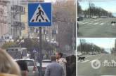 В Киеве заметили собак, которые переходили дорогу соблюдая ПДР 