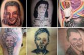 Неудачные татуировки с лицами звезд. ФОТО