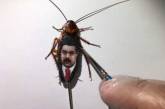 Сеть насмешили портреты политиков, нарисованные на тараканах. ФОТО