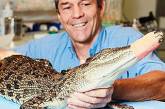 Австралийские ветеринары помогли самке крокодила по кличке Пушистая