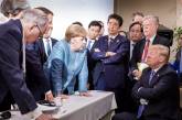 Фотография разговора Меркель и Трампа на G7 стала мемом в сети