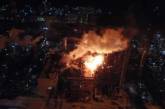 Масштабный пожар на заводе нефтепродуктов в Калуше. ФОТО