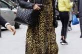 Кира Найтли подчеркнула беременный живот леопардовым платьем. ФОТО