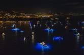 Суперяхты светятся ночью яркими огнями во время яхт-шоу в Монако. ФОТО