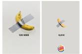 Burger King обыграл в рекламе историю со съеденным на выставке бананом. ФОТО