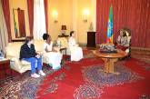 Однажды в Эфиопии: Анджелина Джоли с дочерьми Шайло и Захарой на встрече с президентом страны. ФОТО