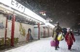 На Японию обрушились мощнейшие снегопады
