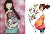 Нежные иллюстрации о любви к мамам. ФОТО