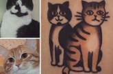 Мультяшные татуировки домашних животных от Jiran. ФОТО