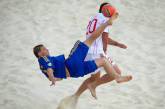 Сборная Украины по пляжному футболу выиграла у Швейцарии в Евролиге