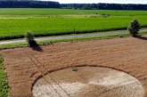 Круг диаметром 25 метров появился на поле одной из венгерских ферм. ВИДЕО