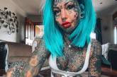 Девушка с 600 татуировками показала, как выглядела бы без них. ФОТО