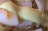 Еда с червями: в Харьковской академии Нацгвардии студенты возмущены обедами, которыми их кормят в части. ФОТО