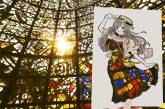 Японская художница раскрашивает силуэты с помощью окружающего мира. ФОТО