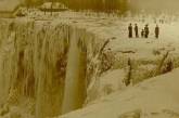 Замерзший Ниагарский водопад. 1911 год. ФОТО