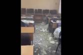В Одессе на детей во время урока обвалился потолок (ВИДЕО)