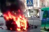 Появилось видео взрыва автомобиля журналиста Шеремета