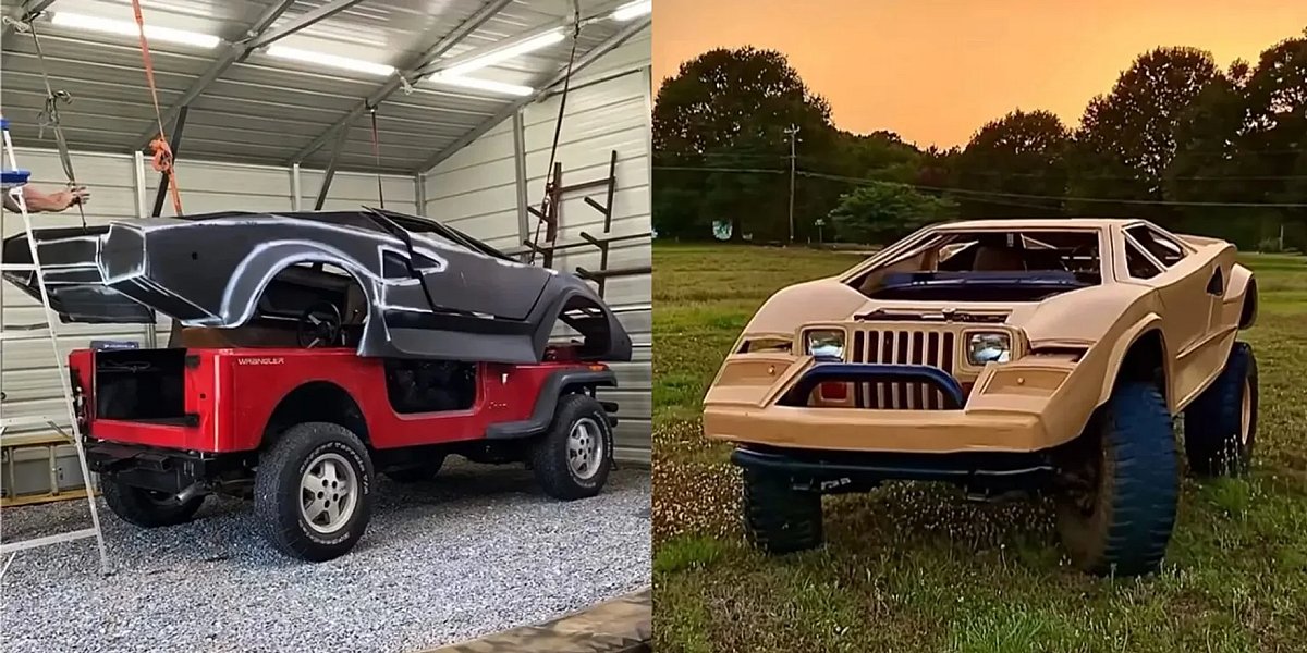 В США создали необычный автомобиль на базе Jeep и Lamborghini В США создали необычный автомобиль на базе Jeep и Lamborghini