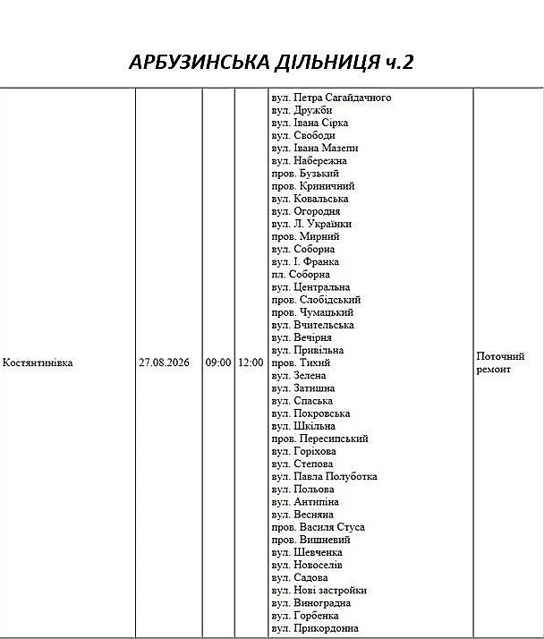 Подготовка к зимнему периоду: где в Николаеве и области 27 августа отключат свет Подготовка к зимнему периоду: где в Николаеве и области 27 августа отключат свет