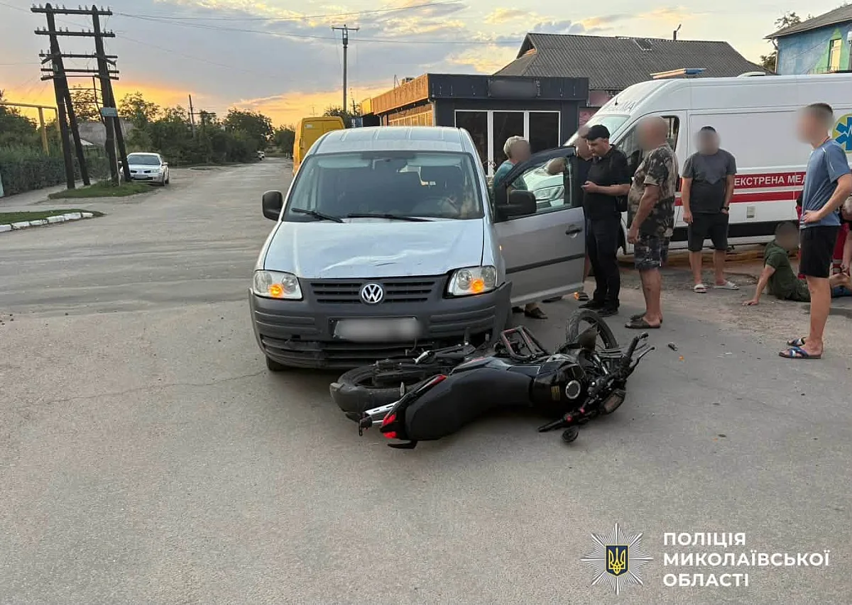 В Николаевской области в ДТП пострадал несовершеннолетний мотоциклист В Николаевской области в ДТП пострадал несовершеннолетний мотоциклист
