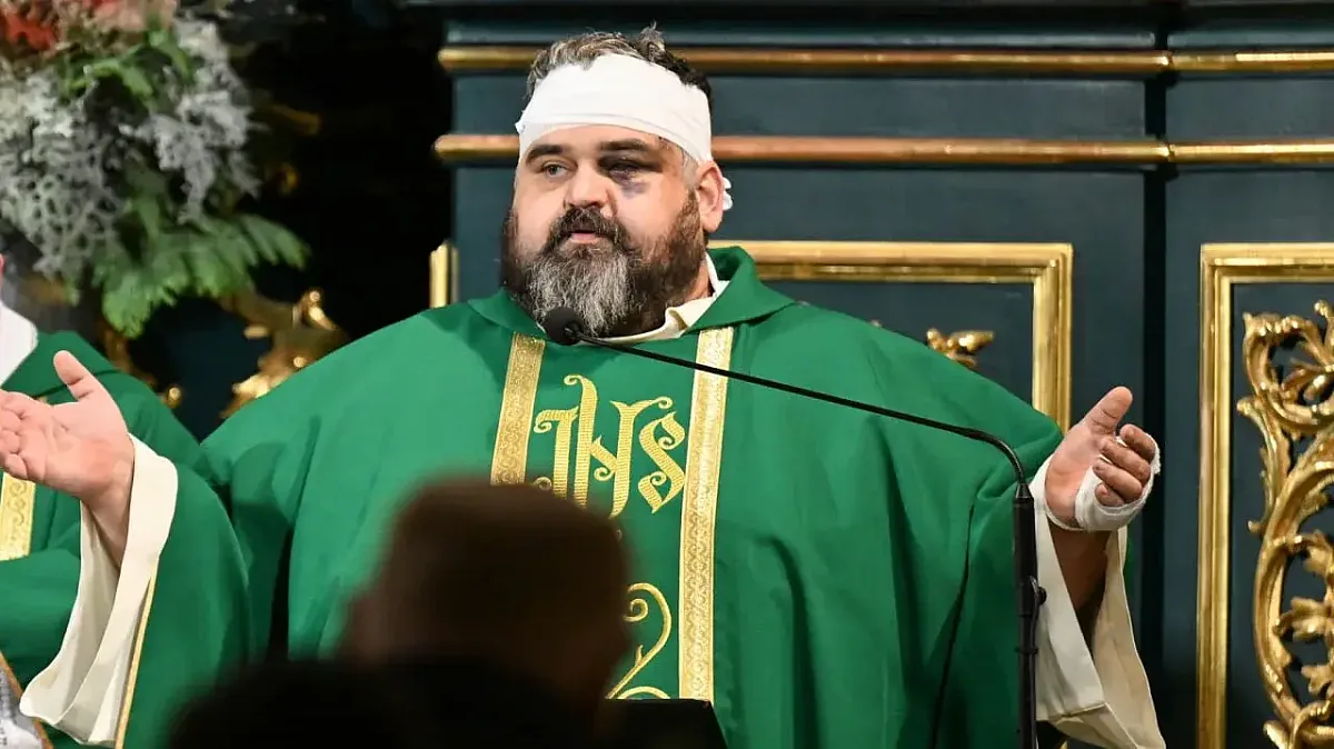 Раненый в монастыре польский священник простил напавшего на него украинца Раненый в монастыре польский священник простил напавшего на него украинца