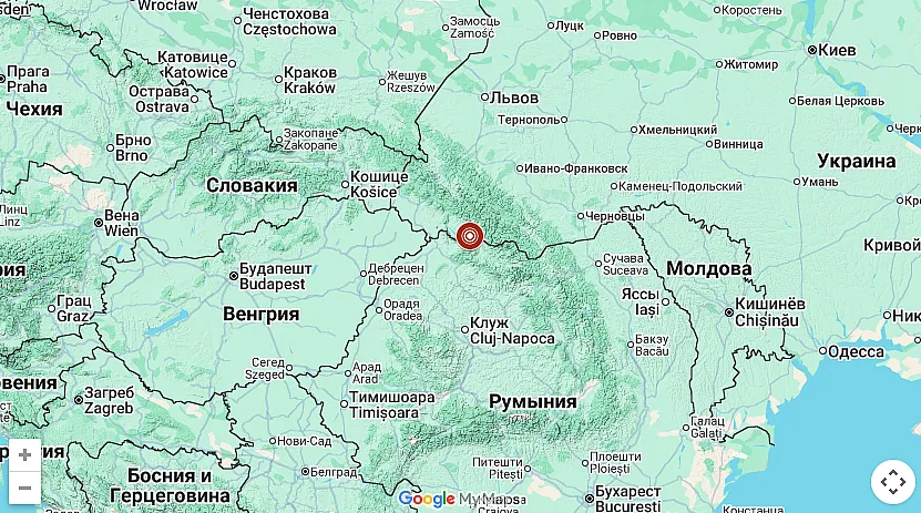 Ночью в Украине произошло землетрясение Ночью в Украине произошло землетрясение
