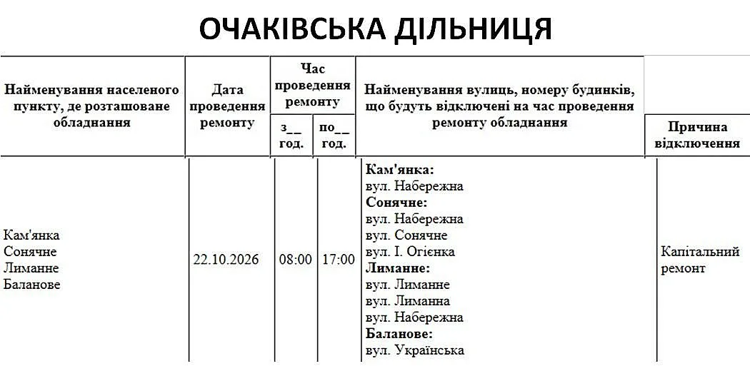 В Николаеве и области завтра будут отключать свет: где именно и на сколько В Николаеве и области завтра будут отключать свет: где именно и на сколько