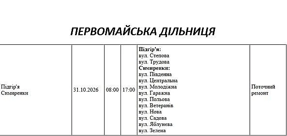 Де в Миколаєві та області 31 жовтня не буде світла Де в Миколаєві та області 31 жовтня не буде світла