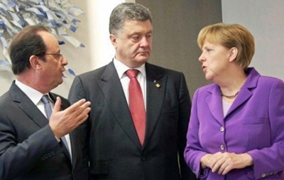 Олланд, Меркель и Порошенко требуют пустить наблюдателей ОБСЕ на Донбасс, чтобы следить за "режимом тишины"