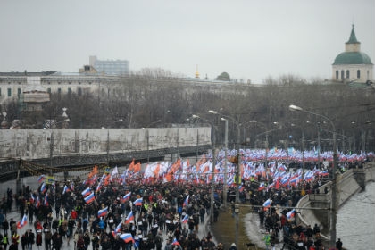 В Москве завершился марш памяти Бориса Немцова