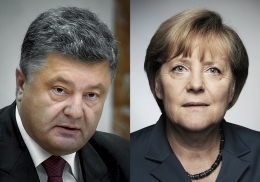 Порошенко и Меркель обсудили внедрение дальнейших санкций в отношении России