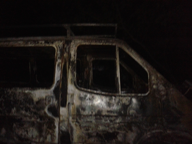 На Николаевщине ночью сгорело два автомобиля