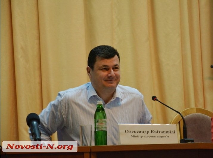 Александр Квиташвили во время визита в Николаев