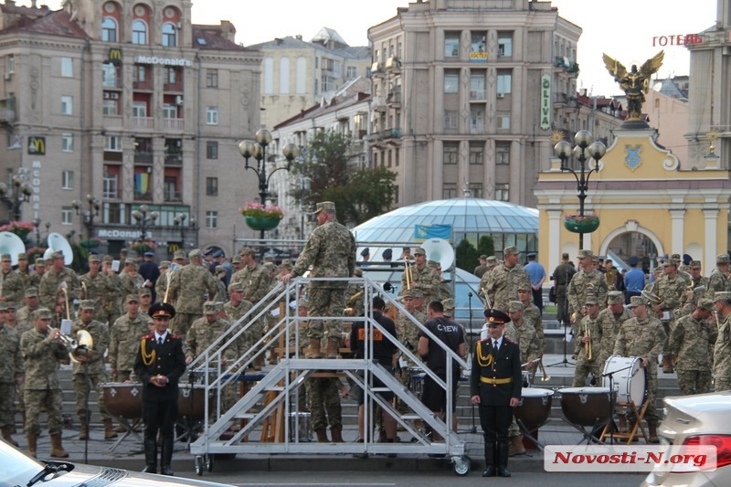 Репетиция военного марша ко Дню независимости в Киеве. ФОТОРЕПОРТАЖ