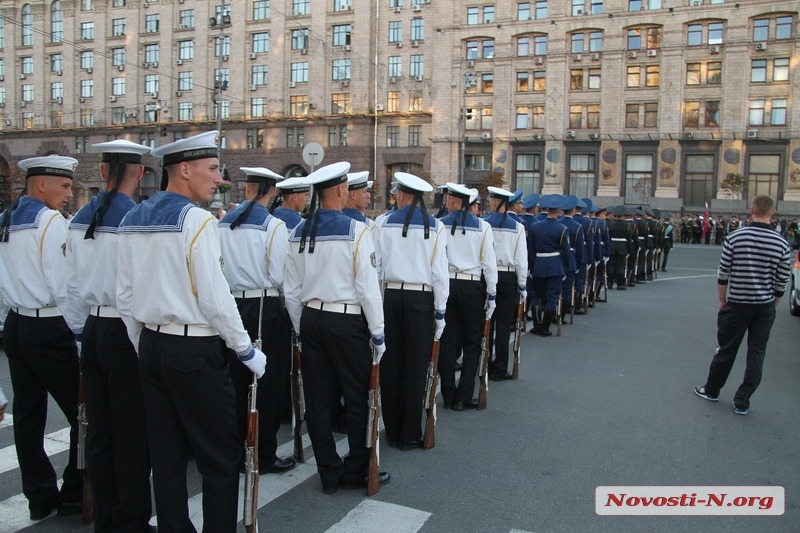 Репетиция военного марша ко Дню независимости в Киеве. ФОТОРЕПОРТАЖ