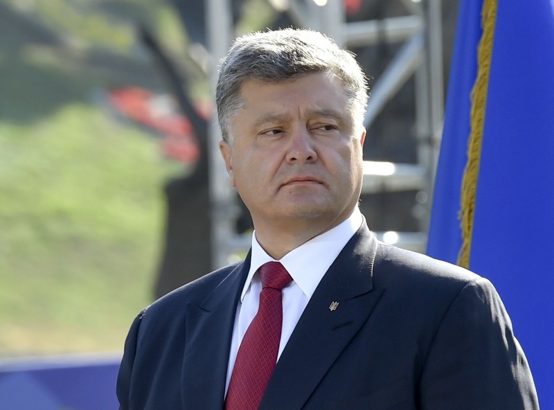 Выступления президента Украины во время проведения Марша Независимости. ВИДЕО