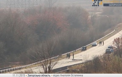 Появилось видео с места падения Су-25 под Запорожьем