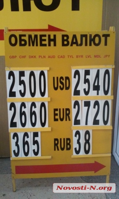 В Николаеве доллар и евро продолжают дешеветь
