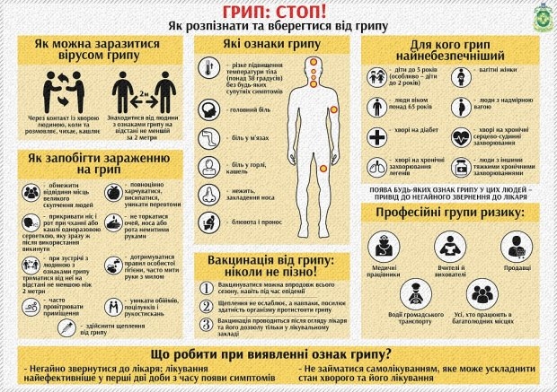 В Украине от гриппа умер уже 171 человек: зарегистрировано более 3,2 млн. заболевших