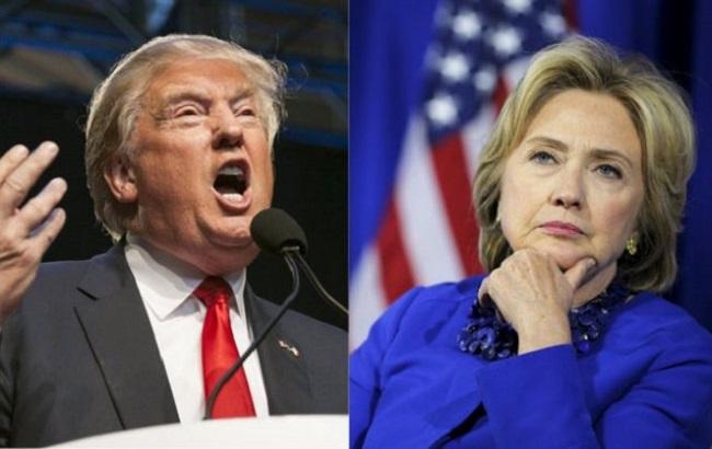 Выборы в США: опрос показывает 11% отрыва Клинтон от Трампа