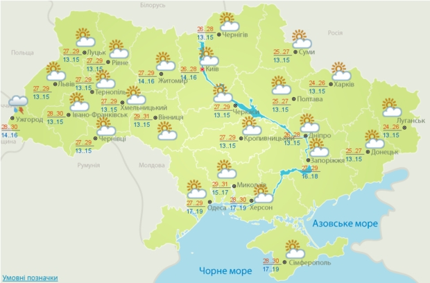 Украинцев предупредили о приходе серьезной жары