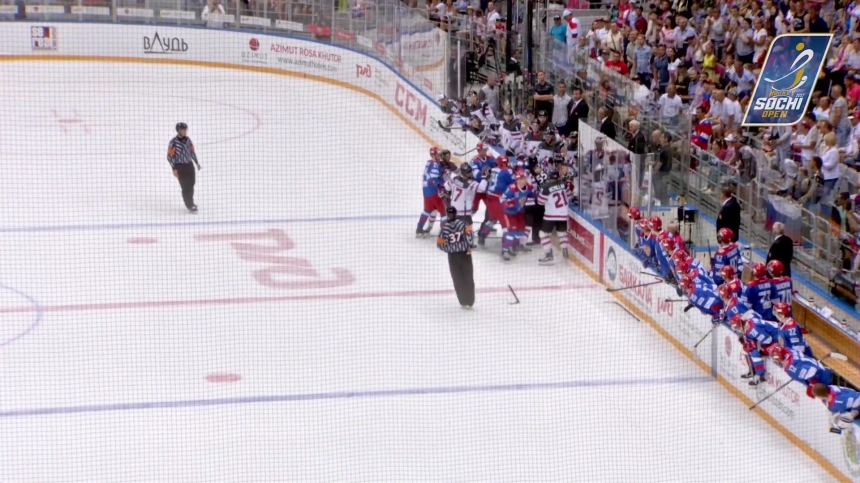 Опубликовано видео драки хоккеистов олимпийской сборной России с канадцами в Сочи