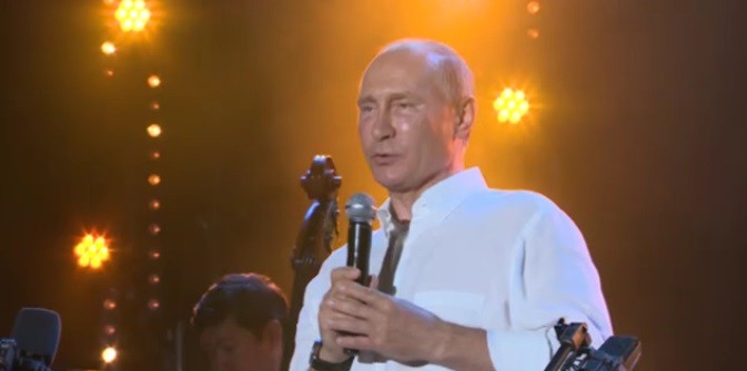 Путин выступил со сцены Koktebel Jazz Party в оккупированном Крыму