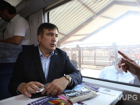 Саакашвили: Порошенко приказал главе "Укрзалізниці" остановить поезд: онлайн-трансляция