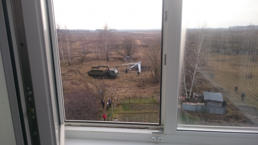Под Рязанью в 70 метрах от жилых домов рухнул новейший российский беспилотник