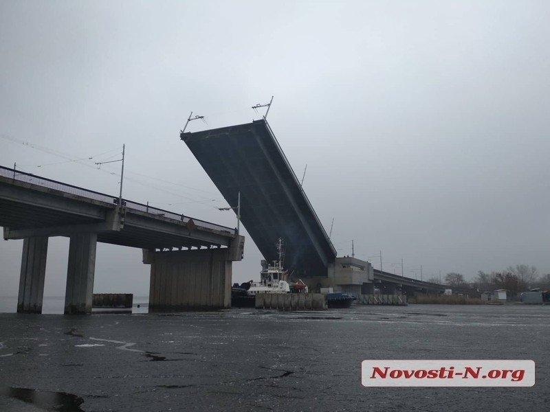 В Николаеве 16 января запланирована разводка мостов