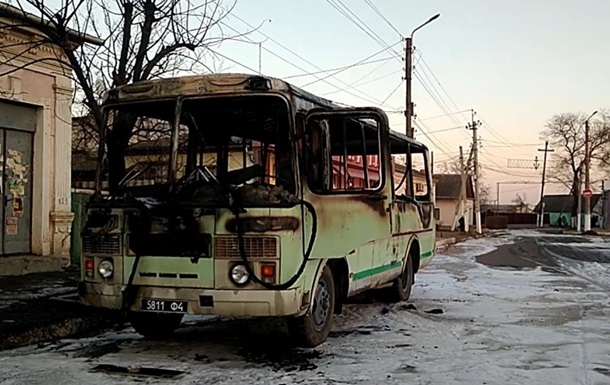 На Одесчине вспыхнул автобус, перевозивший нацгвардейцев