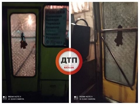 Под Киевом неизвестные расстреляли маршрутку с людьми