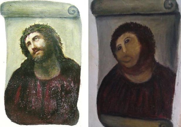 «Пушистый Иисус» по-николаевски: как в ДЖКХ стелу заслуженного художника «отреставрировали»